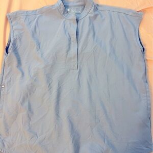 Figs - Women’s Vapor Blue Space Dye Scrub Top